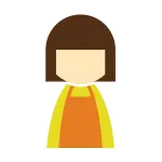 Female Apron Yellow SVG Icon